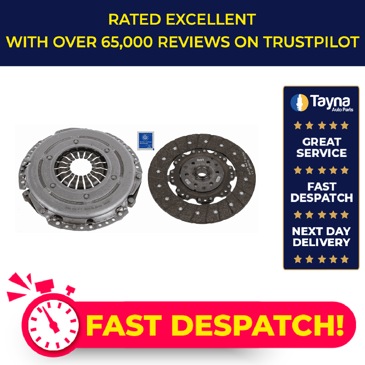 Kit Embrague 2 Piezas (Cubierta+Placa) 240mm 3000970117 Sachs 06K141015P 06K141015JX-