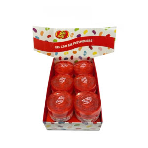 Jelly Belly TUTTI FRUITTI GEL LATA EXHIBICIÓN PAQUETE DE 6 ambientadores coche furgoneta A1863-
