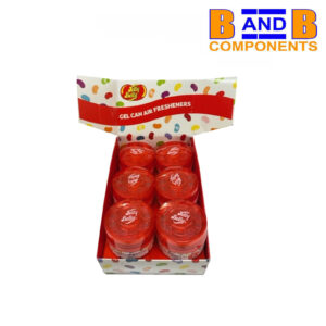 Paquete de 6 ambientadores para autos Jelly Belly TOUS-FRUITTI GEL A1863-