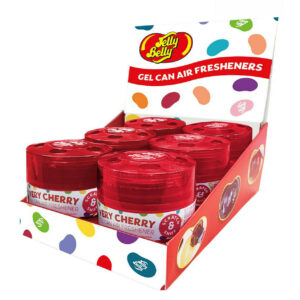 PAQUETE DE 6 AMBIENTADORES DE EXHIBICIÓN DE LATA DE GEL MUY CEREZA Jelly Belly A1695-