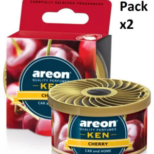 Paquete de 2 ambientadores Areon KEN perfume cereza perfume aroma para automóvil-