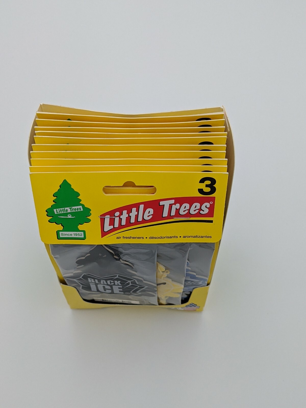 Ambientadores de aire para coche Little Trees: hielo negro, vainillaroma, coche nuevo - 10 paquetes de 3- - Image 2