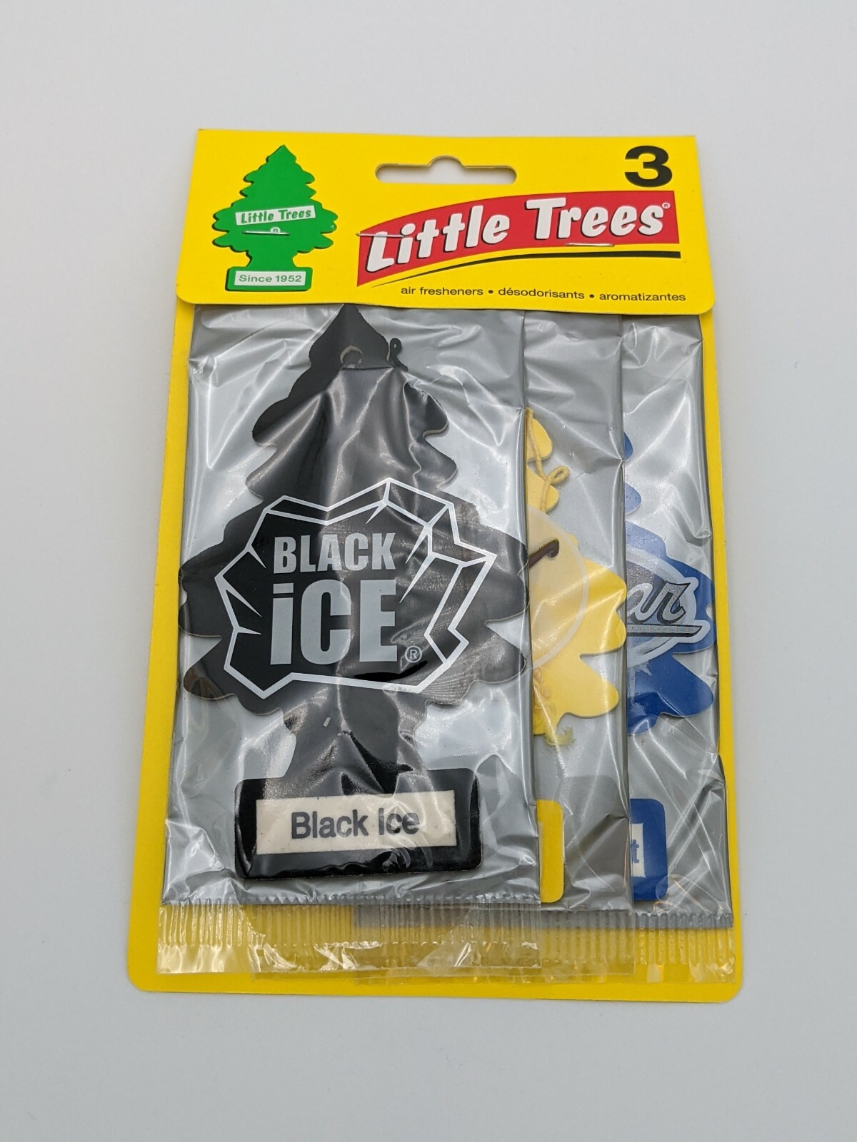 Ambientadores de aire para coche Little Trees: hielo negro, vainillaroma, coche nuevo - 10 paquetes de 3- - Image 5