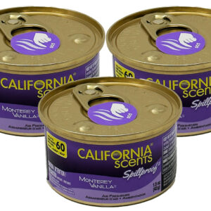 Ambientador California Scents paquetes de 3 ambientador de aire para automóvil (Monterey Vanilla)-