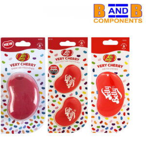 Ambientadores de aire para coche Jelly Belly Very Cherry Duo Vent, 3D y spray A1661-