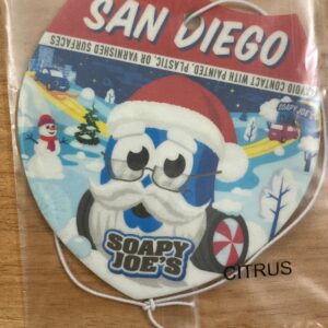 Lote de 4 ambientadores colgantes de coche Soapy Joe’s Christmas (1 juego)-