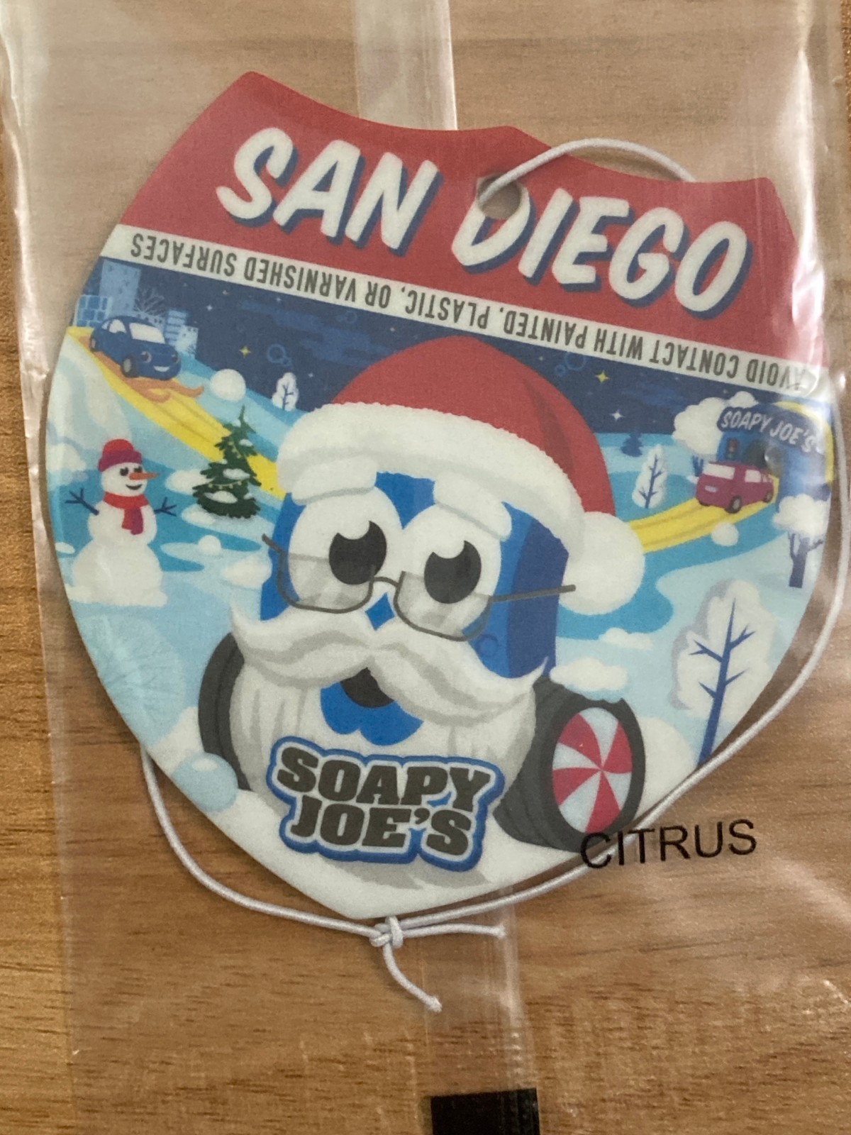 Lote de 4 ambientadores colgantes de coche Soapy Joe’s Christmas (1 juego)-