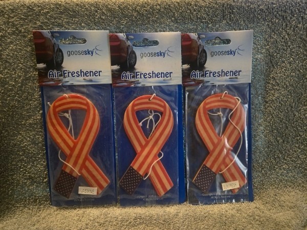 Ambientadores de aire Goose Sky Multi Choices bandera americana cinta coche 3 por $12 nuevos-