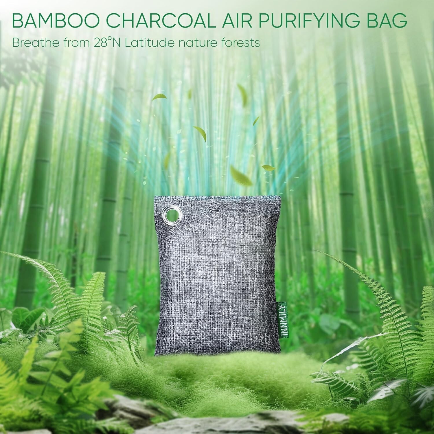 Natural Bamboo Charcoal Deodorizer Bags - Kid & Pet Safe, Rechargeable Freshness - Image 5