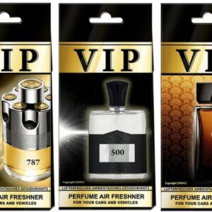 PACK DE 5 AMBIENTADORES VIP MIX FOR HIM MOST WANTED - PREMIUM PERFUMADOS PARA COCHE-