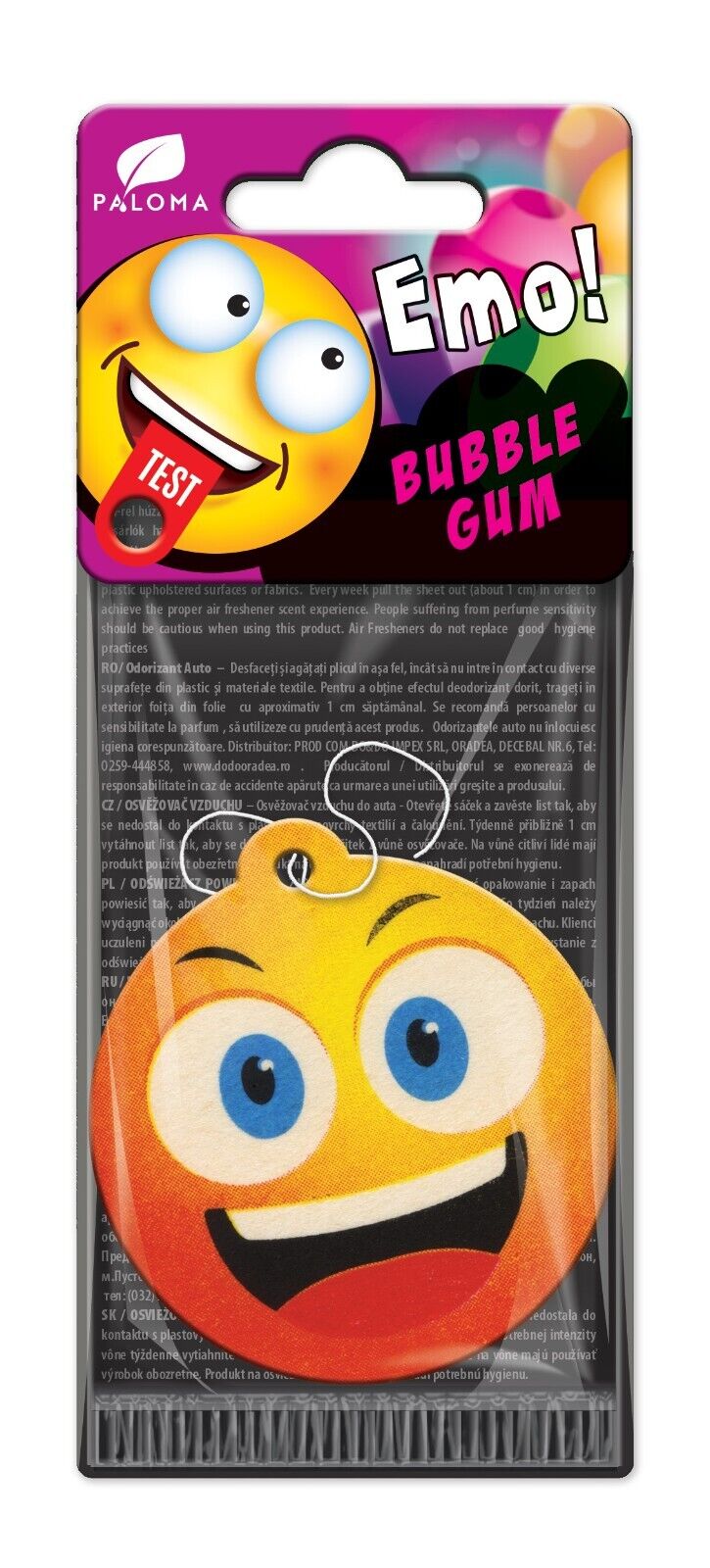 240x Ambientadores Paloma Emo Bubblegum - Ideal para lavados de autos y compradores a granel-