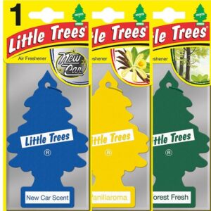 3 x Magic Tree Aire Enfriador Paquete Mixto de Tres Enfriadores Aroma Coche Nuevo -