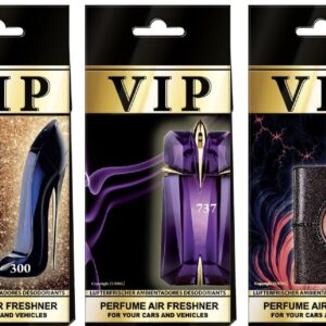 3 ambientadores de coche premium VIP surtidos para ella 300, 737, 511-