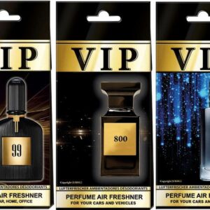 PACK DE 5 AMBIENTADORES VIP MIX MÁS BUSCADOS PARA ÉL - PREMIUM PERFUMADOS PARA COCHE-