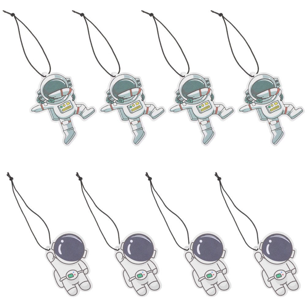 8 Piezas Novedad Ambientador Coche Ambientador Colgante Astronauta Ornamento- - Image 4