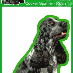 Ambientadores de coche Cocker Spaniel Roan Dog - 4 x Smelly Dogs-