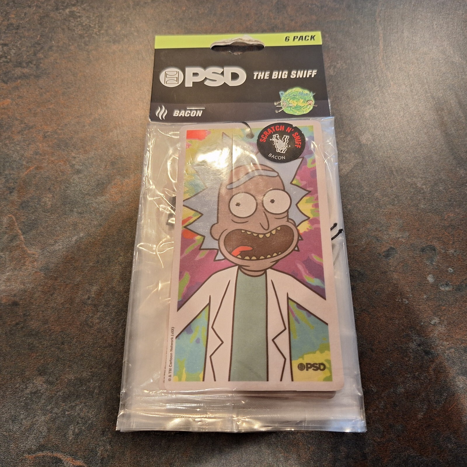 Paquete de 6 ambientadores PSD The Big Sniff Car, Bob Esponja, Naruto, Rick y Morty- - Image 5