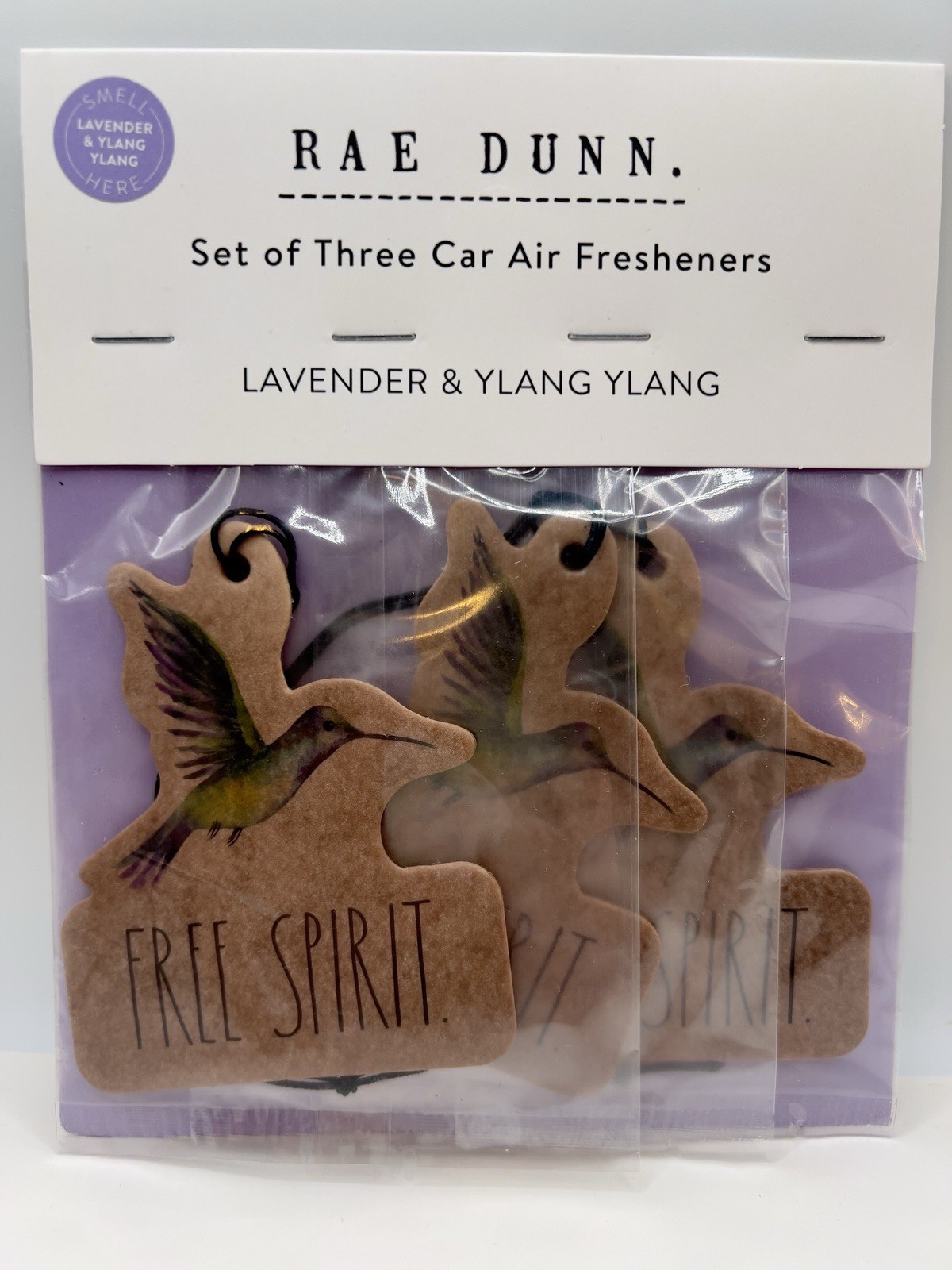 Ambientadores de coche Rae Dunn. Cumbre de cítricos y lavanda Ylang Ylang. Dos paquetes de 3- - Image 3