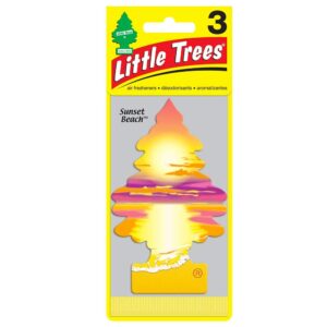 Ambientador coche Little Trees paquete de 3 (playa al atardecer)-