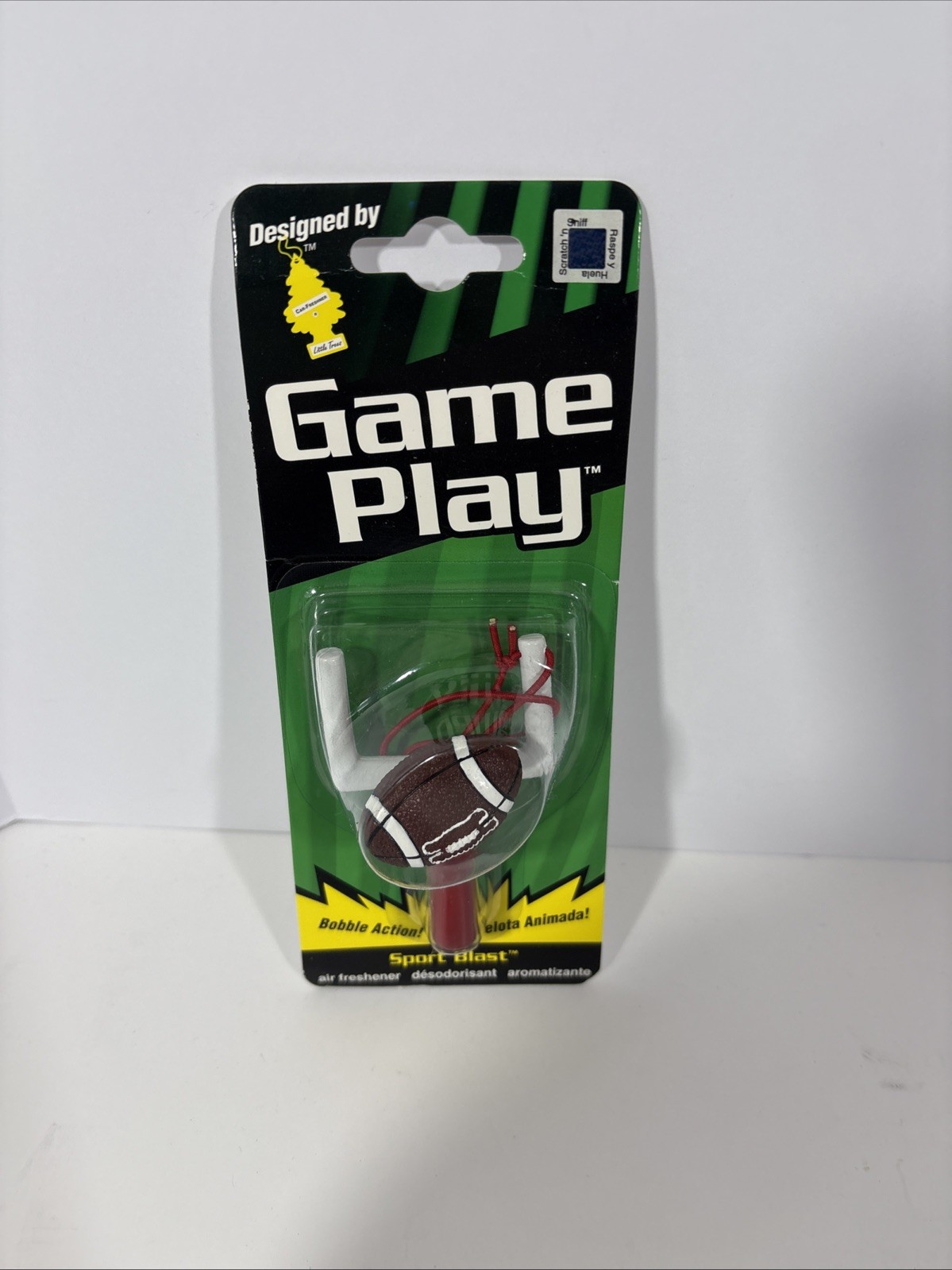 Ambientador Coche Little Trees Juego Jugar Fútbol Bobble De Colección Años 2000 NFL -