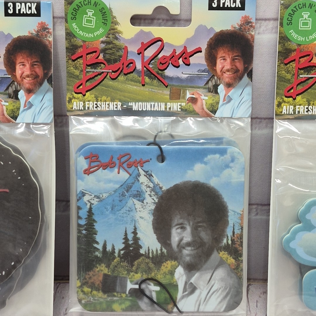 Ambientador Coche Bob Ross Lote De 3 Paquetes Diferentes 3, -NUEVO PRECINTADO- - Image 3