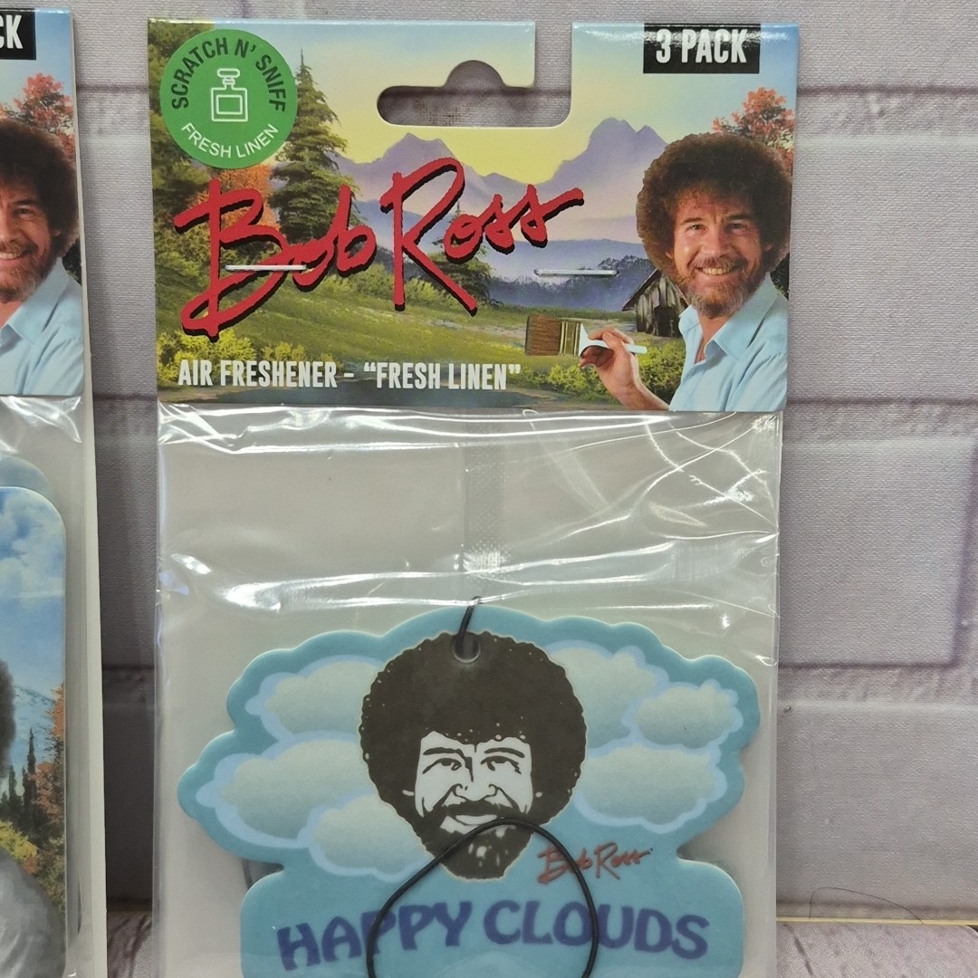 Ambientador Coche Bob Ross Lote De 3 Paquetes Diferentes 3, -NUEVO PRECINTADO- - Image 4