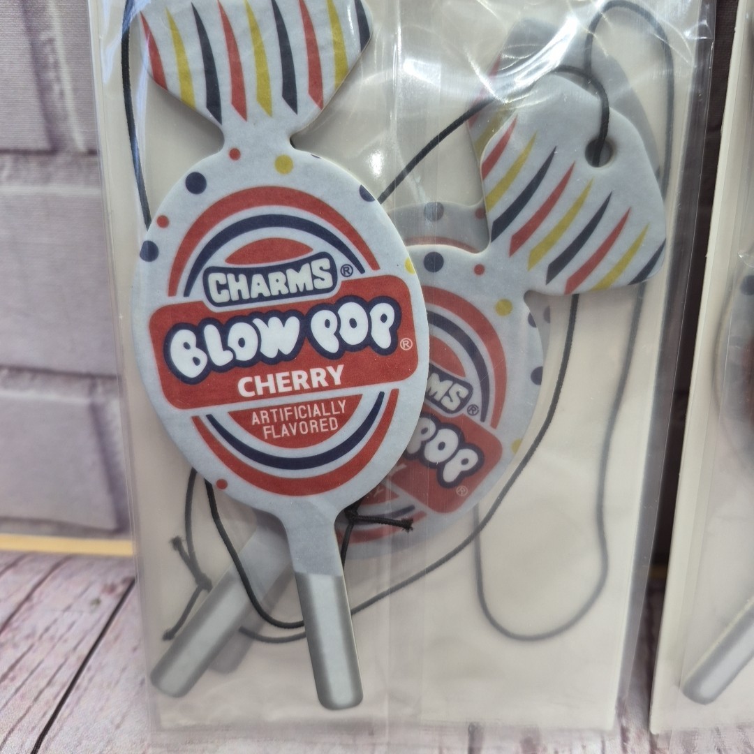 Ambientador coche Charms Blow Pop cereza lote de 3 paquetes, -NUEVO SELLADO- - Image 2