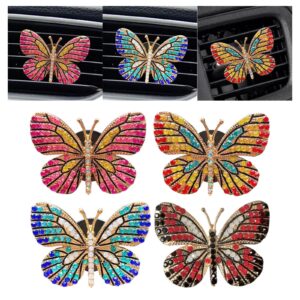 Bling Butterfly Air Vent Clips Car Decoration Car Air Fresheners Vent Clips