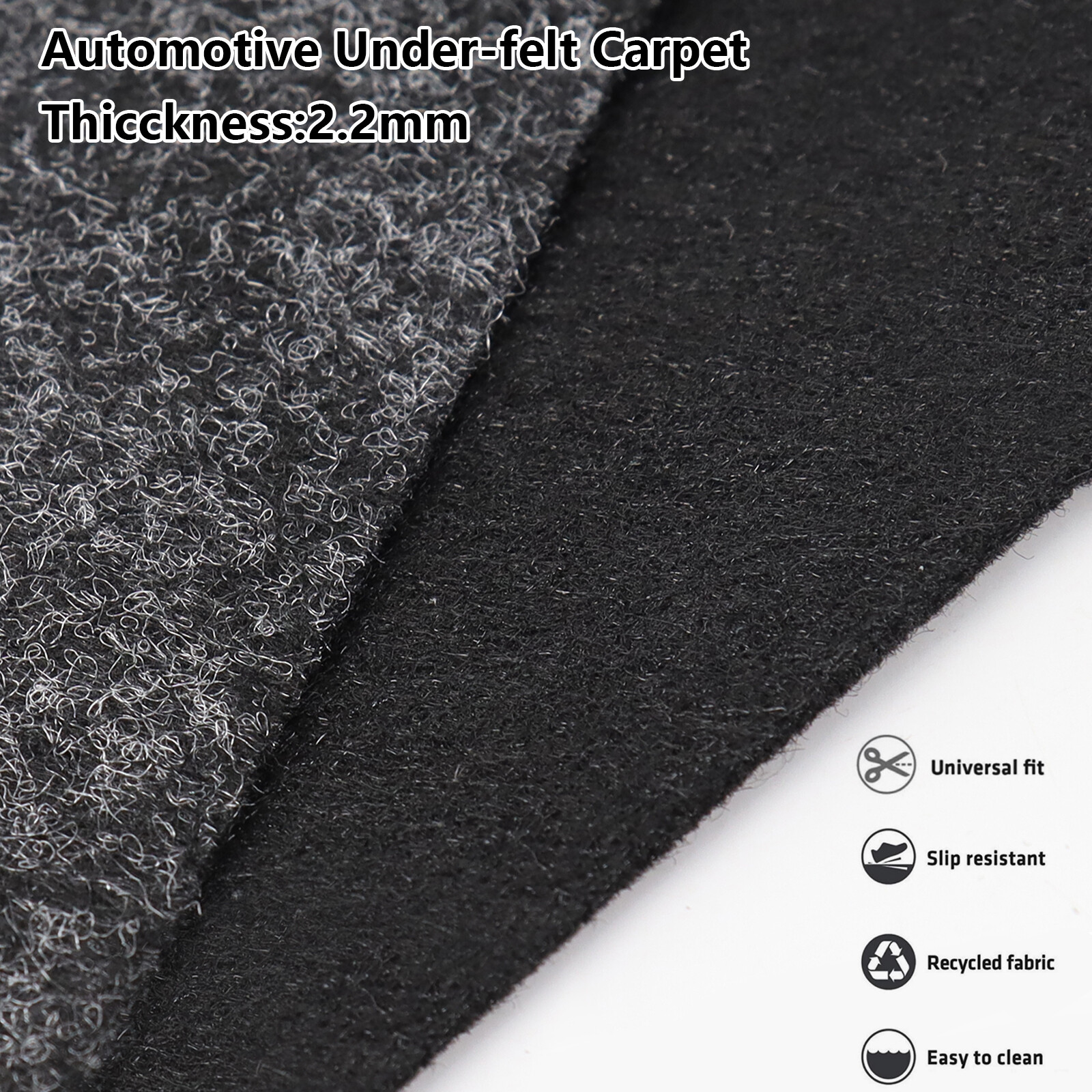 Tela de tapicería de alfombra de fieltro automotriz para revestimiento de maletero protección de subcaja- - Image 4