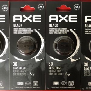(4) NUEVO HACHA NEGRO CLIPS DE VENTILACIÓN AMBIENTADORES COCHE AROMA PERA CONGELADA Y MADERA DE CEDRO-