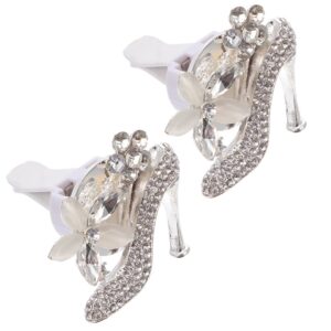 Ambientador de aire interior de tacón alto Bling 2 piezas salida automática clip de perfume-