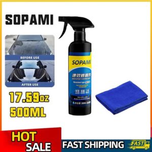 Juego de 500 ml Sopami spray de recubrimiento para automóvil nano cerámica | pulido de cera rápido para automóvil de protección-