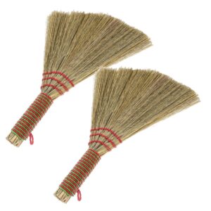 2 Pcs Car Cleaning Hand Broom Brooms Short Handle Whisk Small for Desk