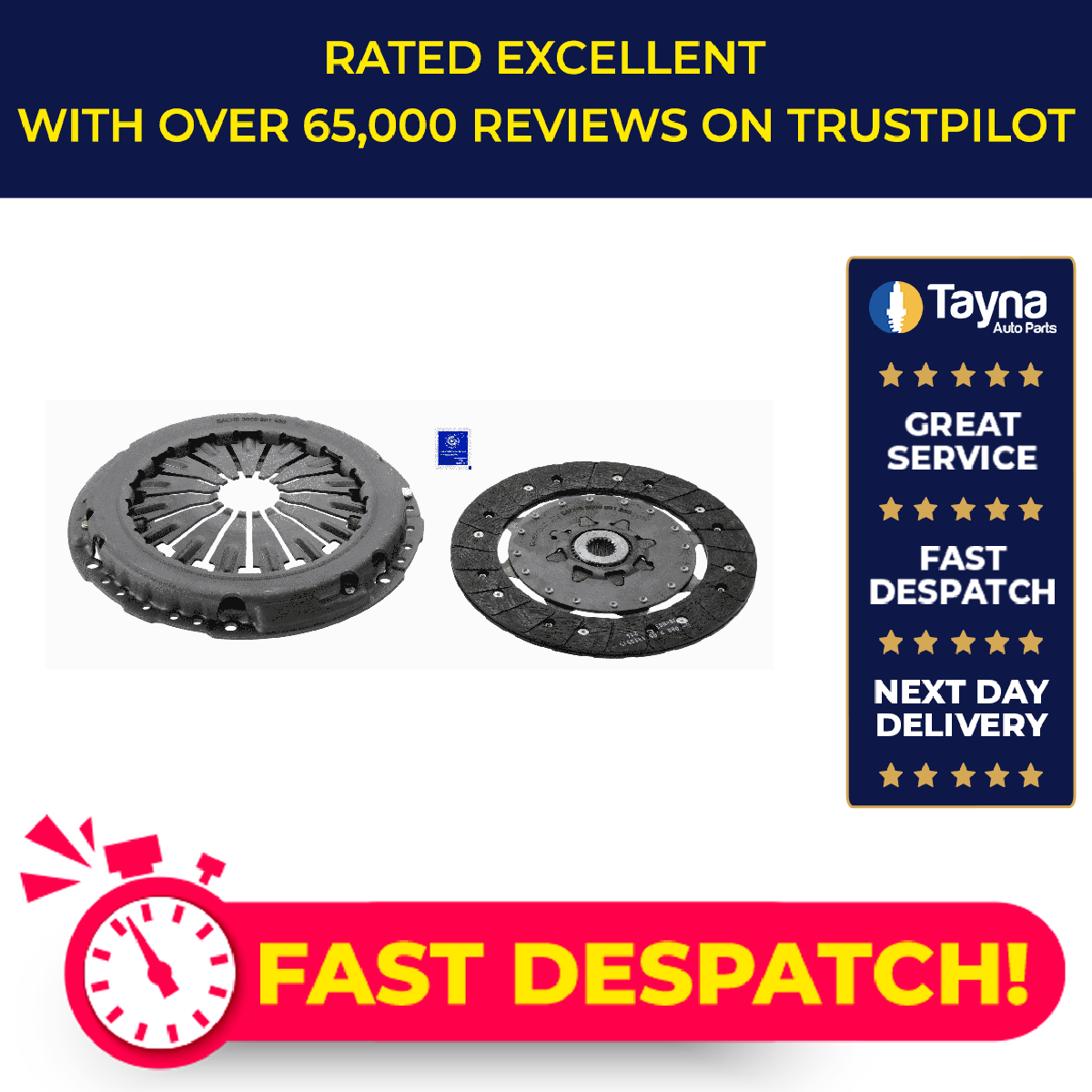 Kit Embrague 2 Piezas (Cubierta+Placa) 228mm 3000951550 Sachs C1BY7540BB C1BY7540BC-