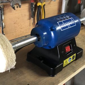 Restauración de coche - Pulidora de banco + Kit de pulido - Compuestos Scotchbrite Mops-