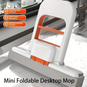 Mini fregona plegable duradera eficaz para limpieza de vidrio adecuada para automóvil para espacios estrechos-