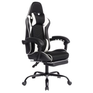 Silla Gaming E-Sports Asiento de Conducción Coche Deportivo Material PU-