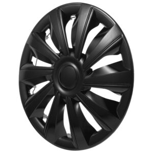 Cubiertas de rueda automotriz tapacubos negros llantas accesorios exteriores-
