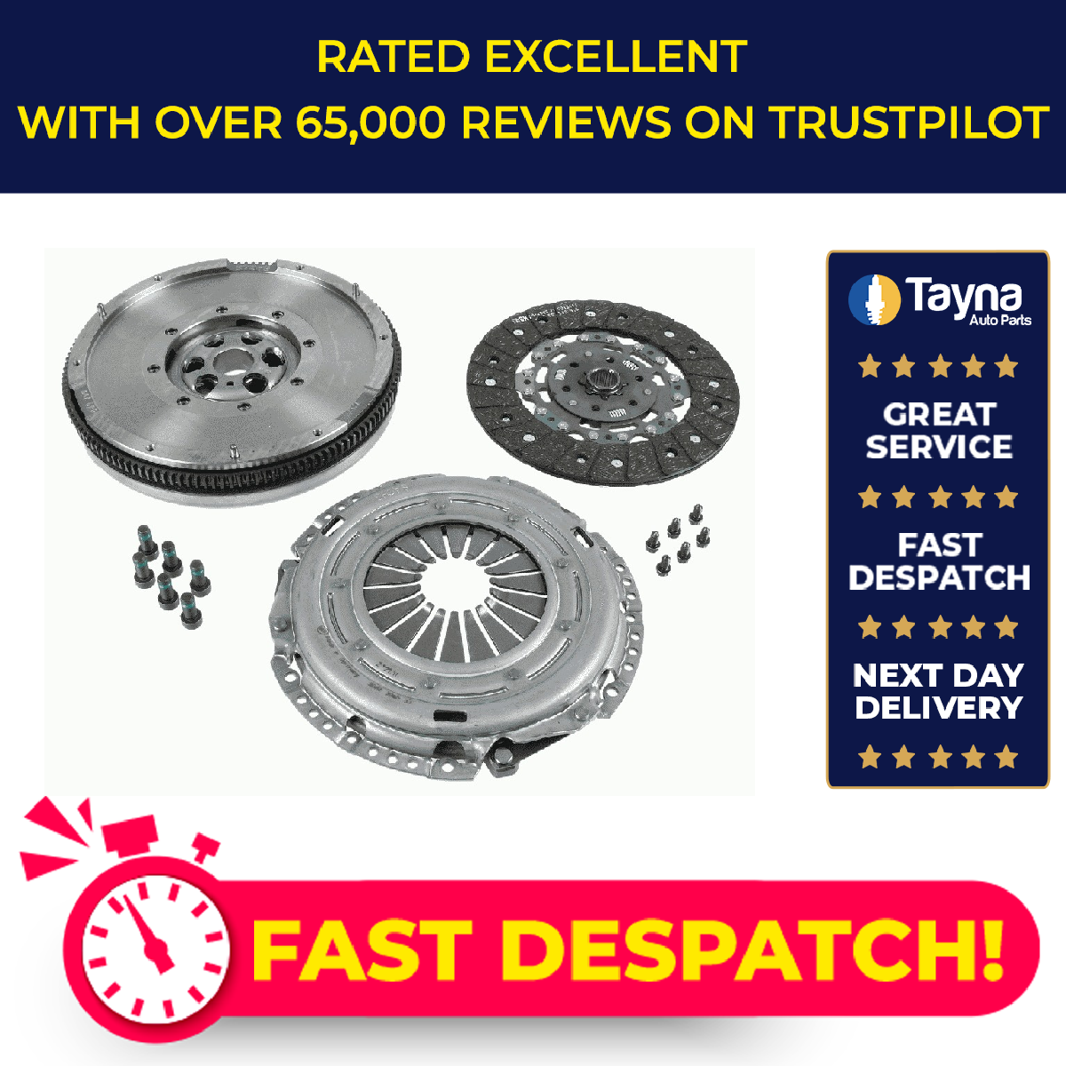 Kit Volante Doble Masa DMF con Embrague 2289601001 Sachs Calidad Superior Garantizada-