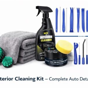 **Kit de limpieza interior de coche - Detalle automático completo-