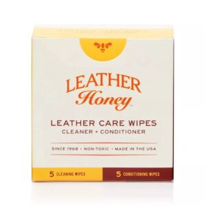 Leather Honey Leather Care Wipe Kit Clean & Restore On-The-Go. Use for Leathe...