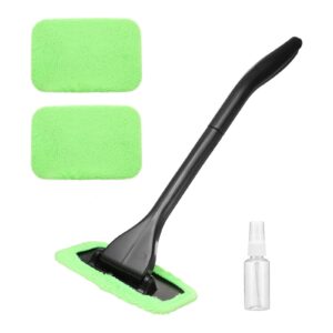 Herramienta de limpieza de parabrisas limpiador de ventanas de coche con 2 almohadillas lavables reutilizables-