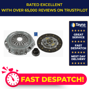 Kit de embrague 3 piezas (cubierta + placa + liberador) se adapta a LAND ROVER DEFENDER L316 2.5D Sachs-