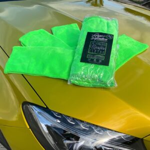 Paños de microfibra para detalles de automóviles pulido cera limpieza paño de microfibra impecable-