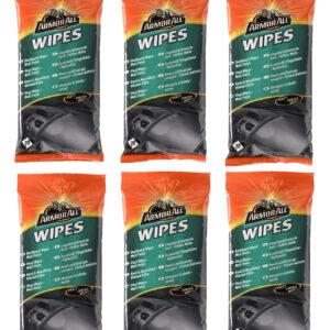 Paquete de 6 toallitas para tablero de instrumentos interiores de automóvil Armoral acabado mate limpie y proteja 20 toallitas-