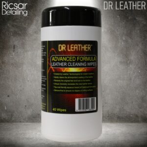 Dr Leather - Paquete de 40 toallitas de cuero - Limpio y estado, coche, bolso, sofá-