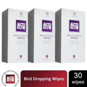 Toallitas para dejar caer aves Autoglym toallitas para solución rápida y limpia x10, paquete de 3-