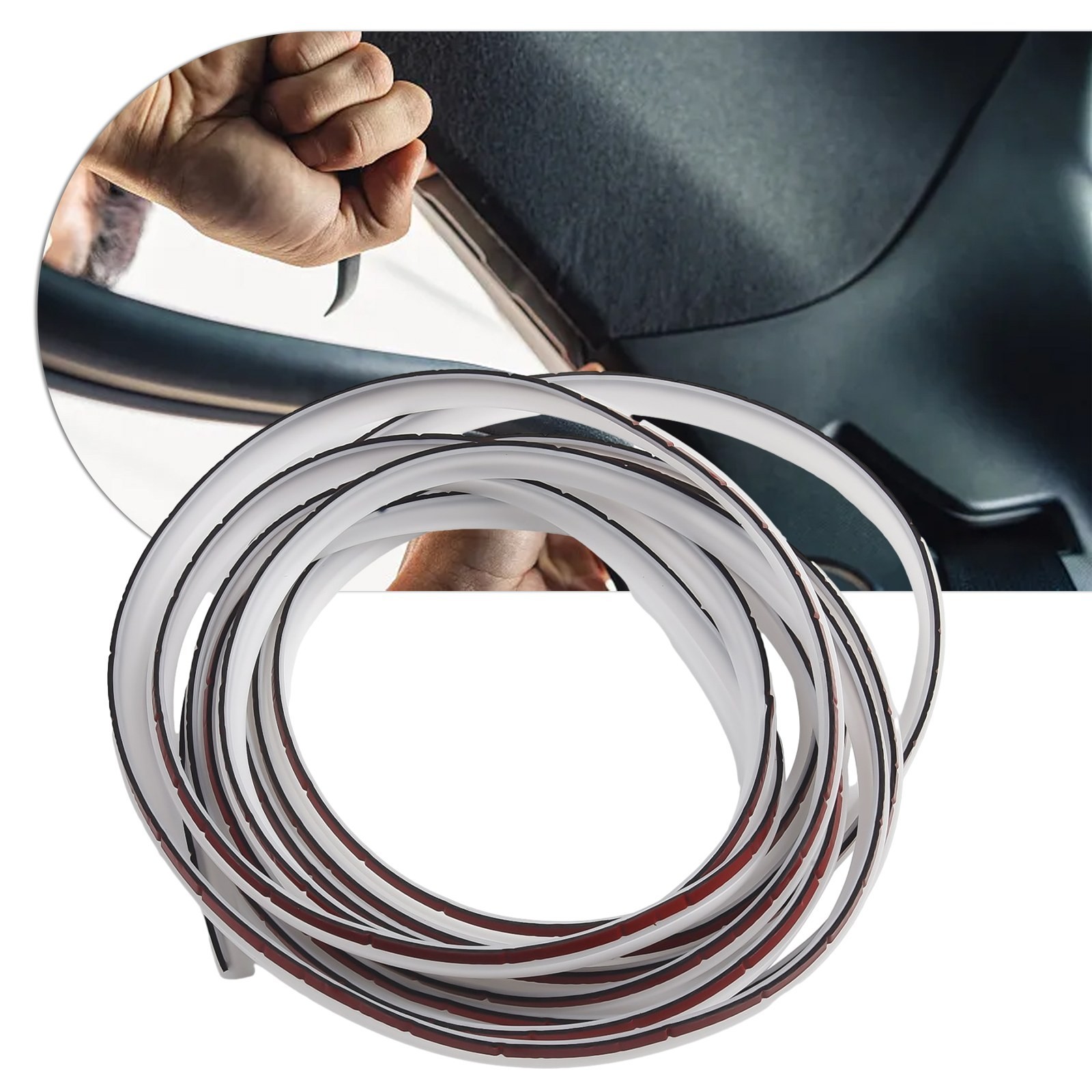 Tira de sellado de puerta de coche de goma a prueba de polvo 4M TShape ventaja de sellado automotriz- - Image 5