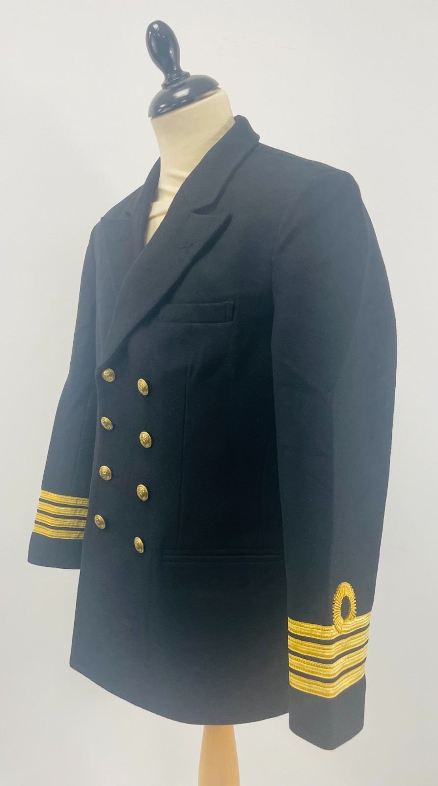TÚNICA DE OFICIALES DE LA Marina Real Británica Segunda Guerra Mundial - hecha a medida-