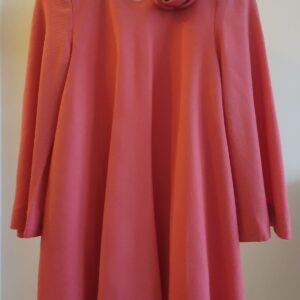 Vestido de crepé de lana a medida talla 10-